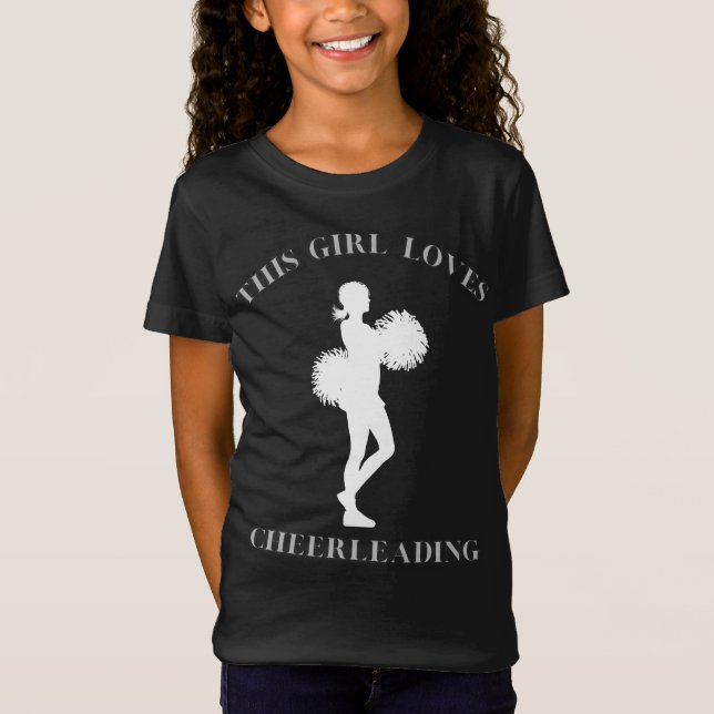 This Girl Loves Cheerleading T-Shirt (Front)