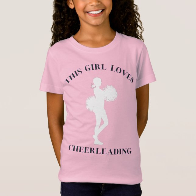 This Girl Loves Cheerleading T-Shirt (Front)