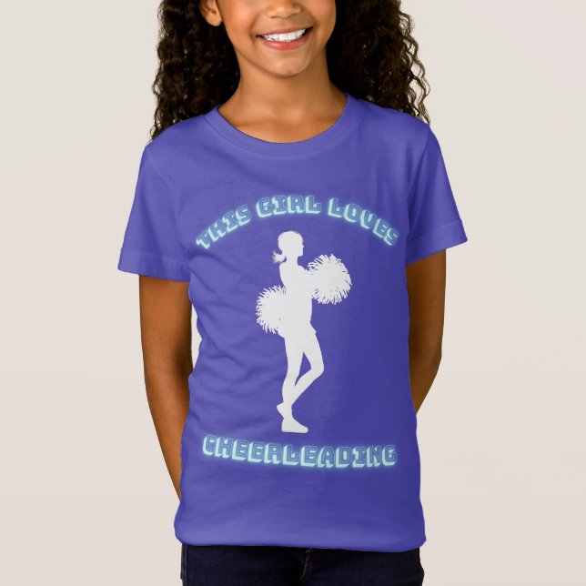 This Girl Loves Cheerleading T-Shirt (Front)
