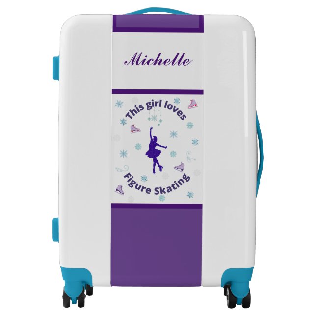 This Girl Loves Figure Skating   Luggage (Front)