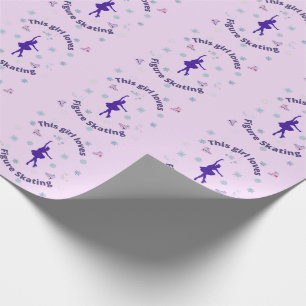 This Girl Loves Figure Skating   Wrapping Paper