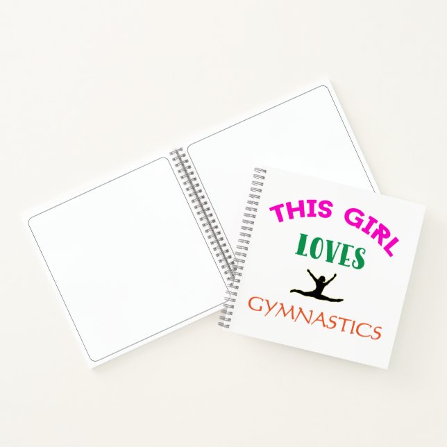 This Girl Loves Gymnastics Gymnast Quote Notebook (Inside)
