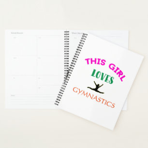 This Girl Loves Gymnastics Gymnast Quote Planner