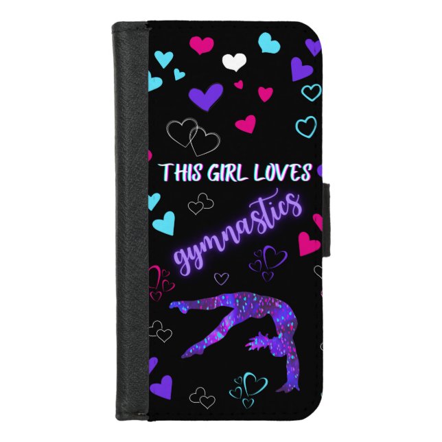 This Girl Loves Gymnastics   iPhone Wallet Case (Front)