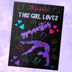 This Girl Loves Gymnastics Jigsaw Puzzle
