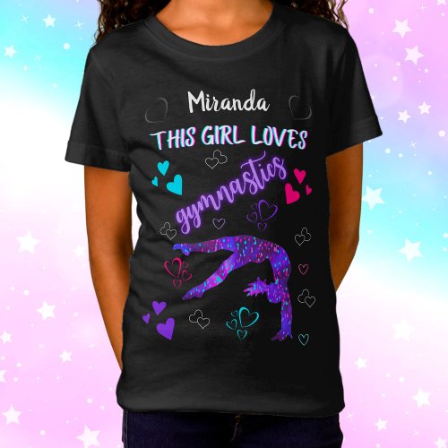 This Girl Loves Gymnastics Personalized T_Shirt