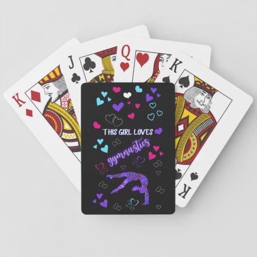 This Girl Loves Gymnastics   Poker Cards