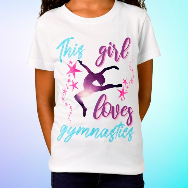 This Girl Loves Gymnastics Stars Leap T-Shirt (Creator Uploaded)