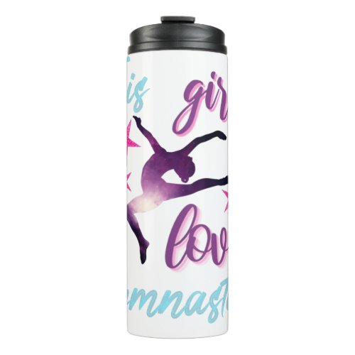 This Girl Loves Gymnastics Stars Leap Thermal Tumbler