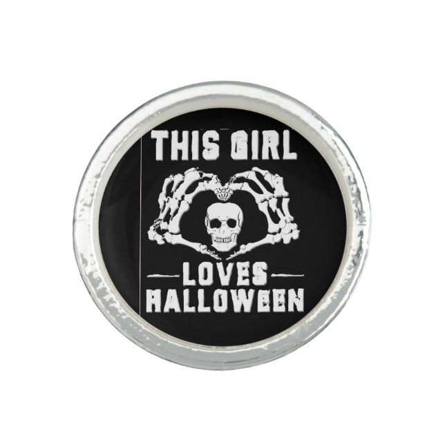 This Girl Loves Halloween Ring (Front)