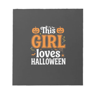 This Girl Loves Halloween Typography SVG Design_1 Notepad