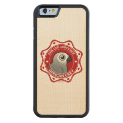 This Girl Loves Her African Grey Carved ® iPhone 6 Bumper Wood Case