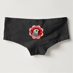 This Girl Loves Her African Grey Women's American Apparel Boyshorts Underwear