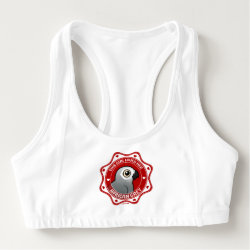 This Girl Loves Her African Grey Women's Alo Sports Bra