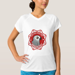 This Girl Loves Her African Grey Women's Champion Double-Dry V-Neck T-Shirt