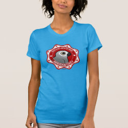 This Girl Loves Her African Grey Women's American Apparel Fine Jersey Short Sleeve T-Shirt