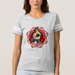 This Girl Loves Her Cockatiel Women's Football T-Shirt