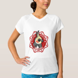 This Girl Loves Her Cockatiel Women's Champion Double-Dry V-Neck T-Shirt