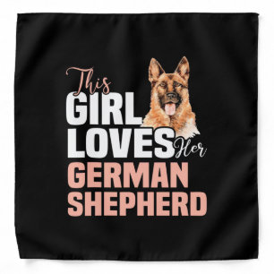 This Girl Loves Her German Shepherd Bandana