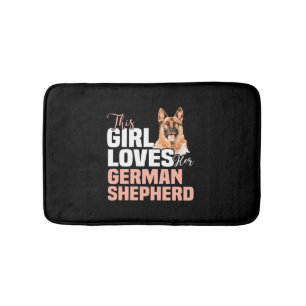 This Girl Loves Her German Shepherd Bath Mat