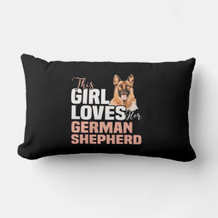 This Girl Loves Her German Shepherd Lumbar Pillow