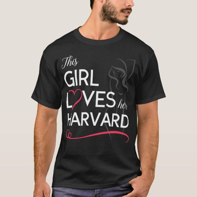 This Girl Loves her HARVARD T-Shirt (Front)