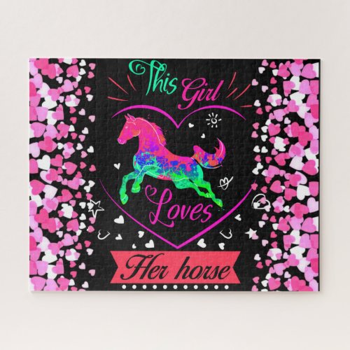 This Girl Loves Her Horse  Jigsaw Puzzle