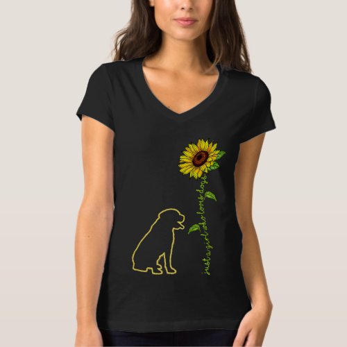 This Girl Loves Her Rottweiler T_shirt
