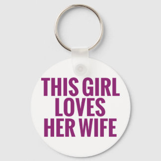 This Girl Loves Her Wife Keychain