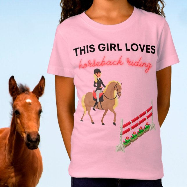 This Girl Loves Horseback Riding T-Shirt (Creator Uploaded)