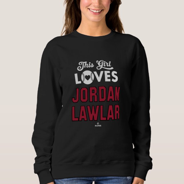 This Girl Loves Jordan Lawlar Arizona Baseball MLB Sweatshirt (Front)