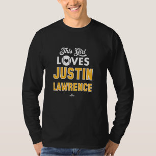 This Girl Loves Justin Lawrence Pittsburgh Basebal T-Shirt