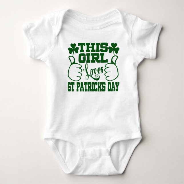 This Girl Loves St Patricks Day T-Shirt (Front)