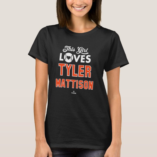 This Girl Loves Tyler Mattison Detroit Baseball ML T-Shirt (Front)