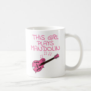 This Girl Plays Mandolin, Female Mandolinist Coffee Mug