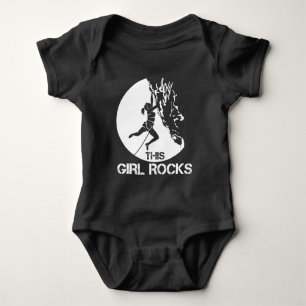 This Girl Rocks Climbing Boulder Carabiner Climber Baby Bodysuit