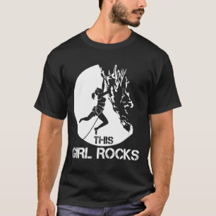 This Girl Rocks Climbing Boulder Carabiner Climber T-Shirt