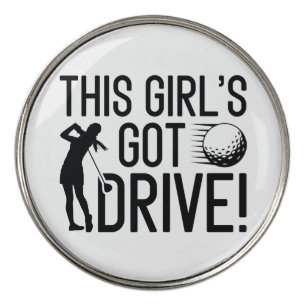 This Girl’s Got Drive Golf Ball Marker