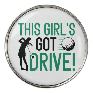 This Girl’s Got Drive Golf Ball Marker
