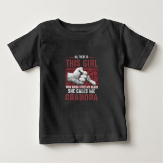 This Girl She Calls Me Grandpa Baby T-Shirt