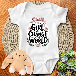 This Girl Will Change The World Baby Bodysuit