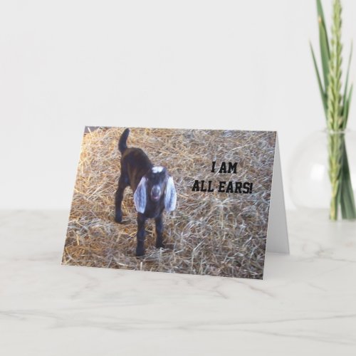 THIS GOAT IS ALL EARS _ MUTUAL BIRTHDAY CARD