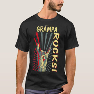 This Grampa Rocks Vintage Retro Concert 70s 80s Fu T-Shirt