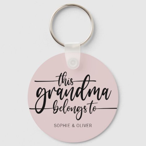 This Grandma Belongs To  Mothers Day Keychain