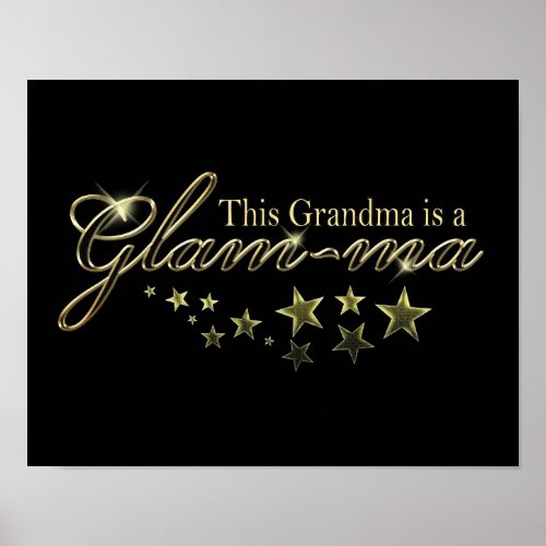 This Grandma is a Glam_ma Poster