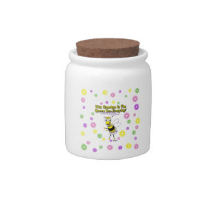 This Grandma Is The Queen Bee Everyday Bee Flowers Candy Jar