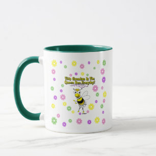 This Grandma Is The Queen Bee Everyday Bee Flowers Mug