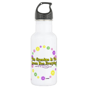 This Grandma Is The Queen Bee Everyday Flowers Water Bottle