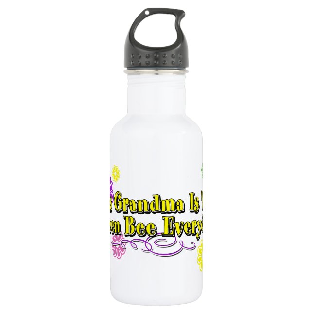 This Grandma Is The Queen Bee Everyday Type Water Bottle