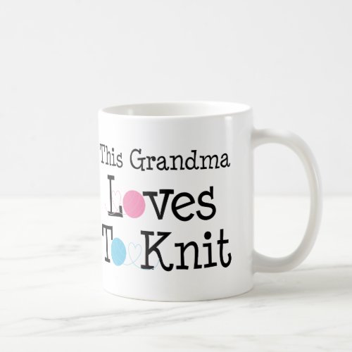 This Grandma Loves To Knit Coffee Mug